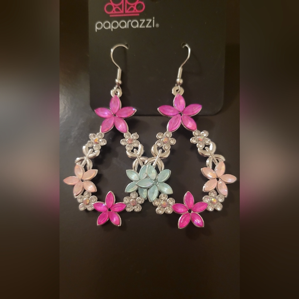 Paparazzi Multicolor Floral Earrings